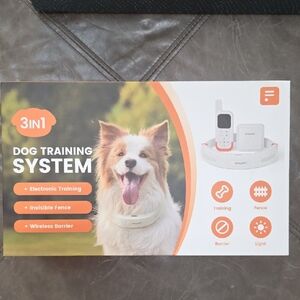 Dog Training System with Wireless Fence - White